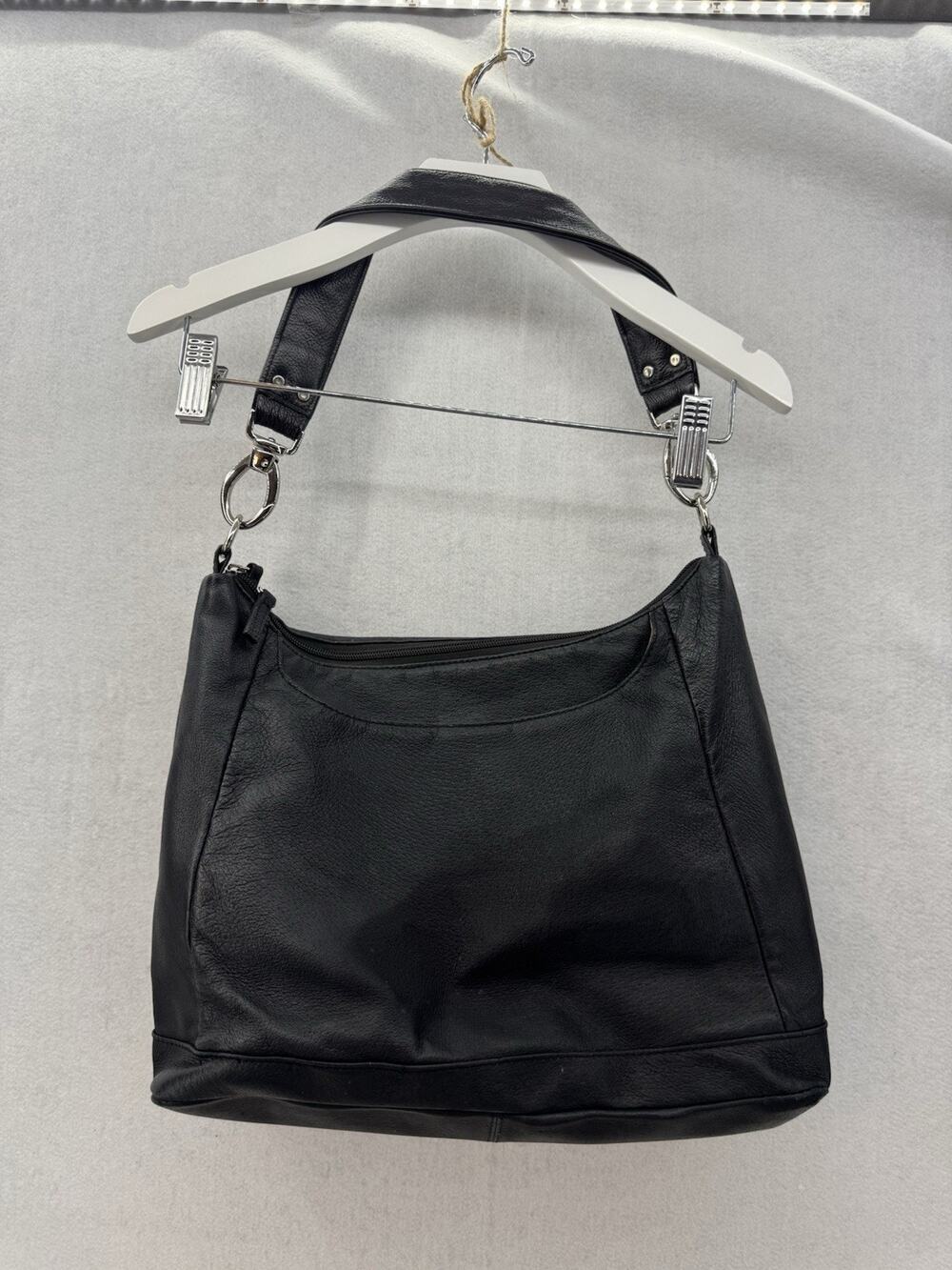 NWOT Gun Tote’n Mama Concealed Carry Black Leather Purse Shoulder Bag/Crossbody